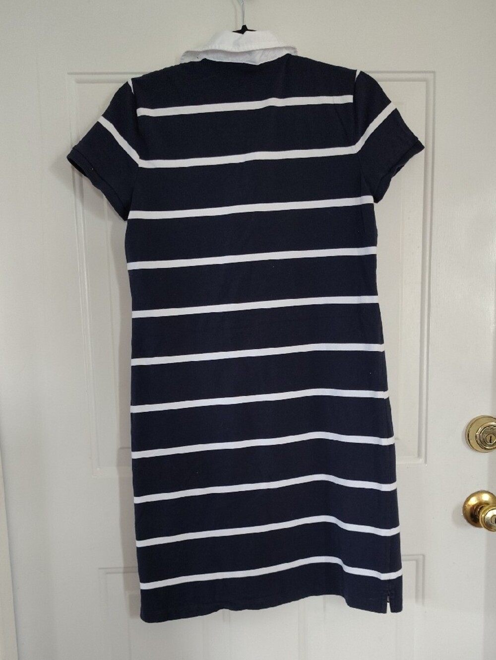 Vintage Lauren Active Ralph Lauren Navy and White Striped Polo Dress Size M - Picture 5 of 5